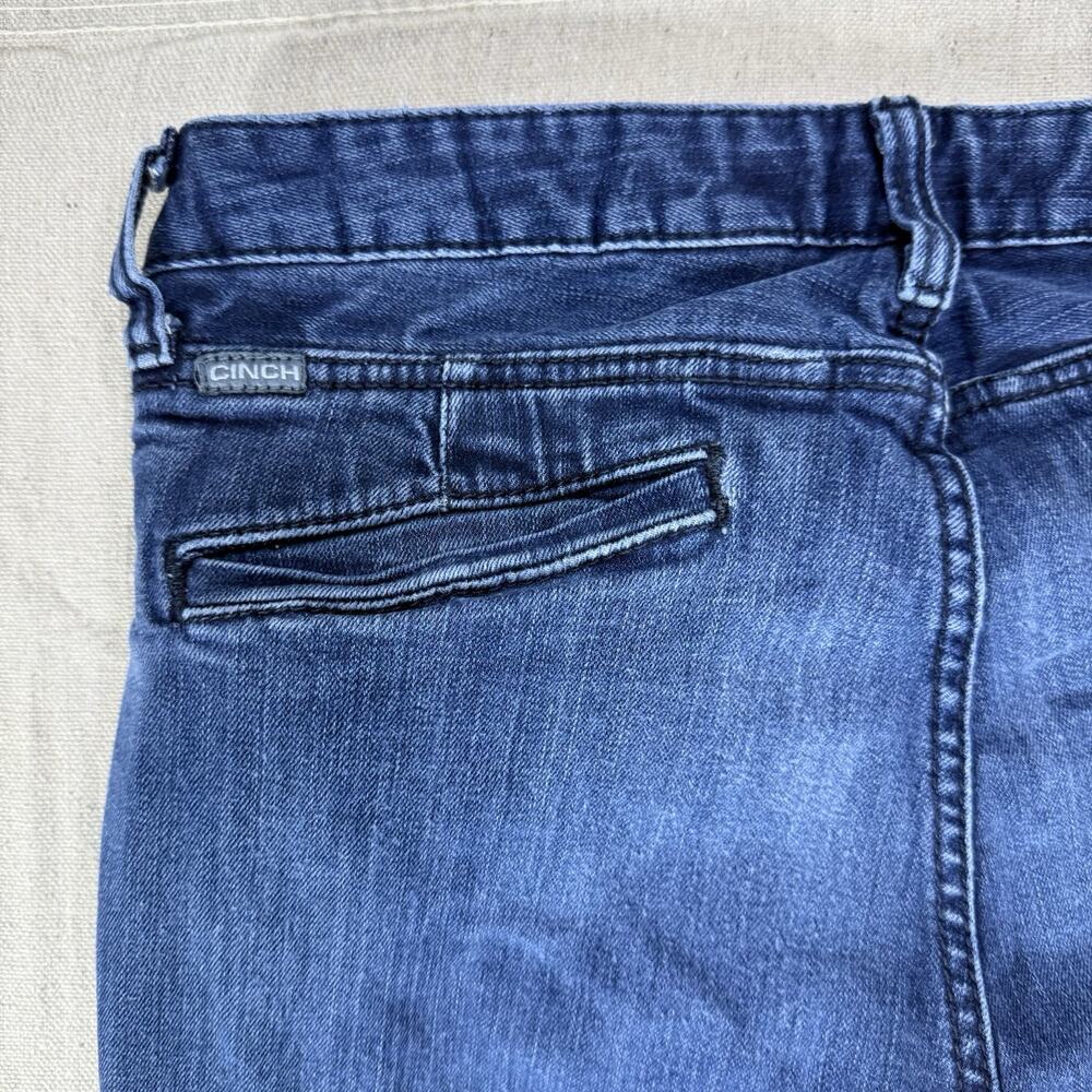 Cinch Jeans Womens 29/7R Lynden Boot Cut Western Rodeo Dark Wash - Picture 7 of 12